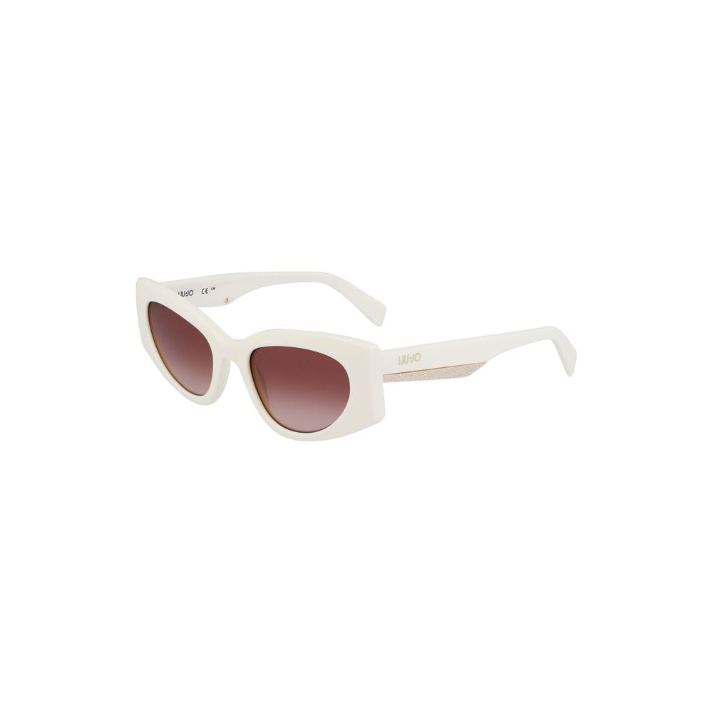 White Acetate Sunglasses