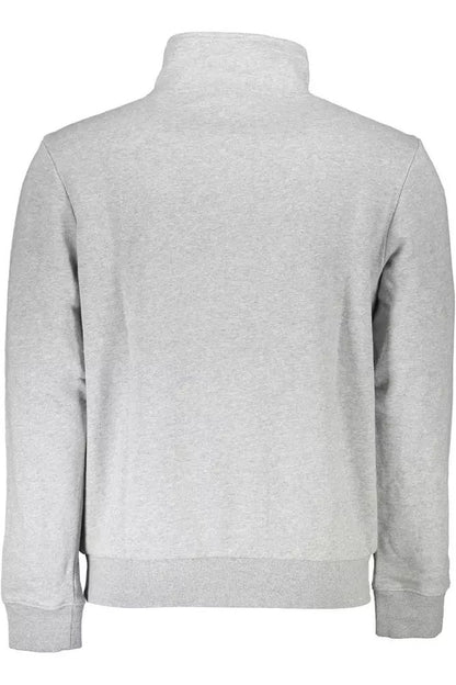 Chic Fleece Half-Zip Sweatshirt with Embroidery