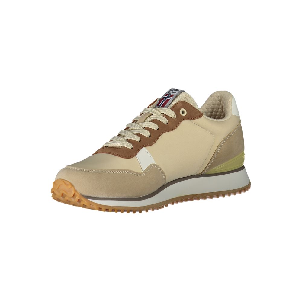 Beige Polyester Sneaker