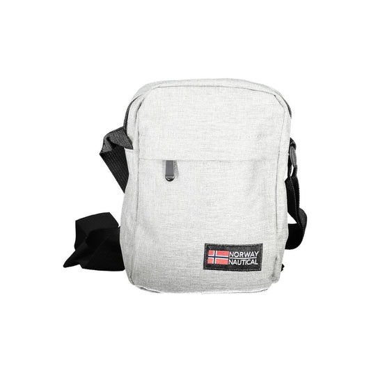Gray Polyester Shoulder Bag