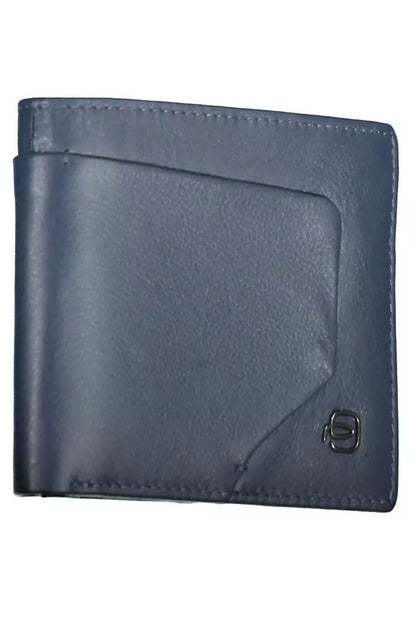 Sleek Dual-Compartment Leather Wallet with RFID Block