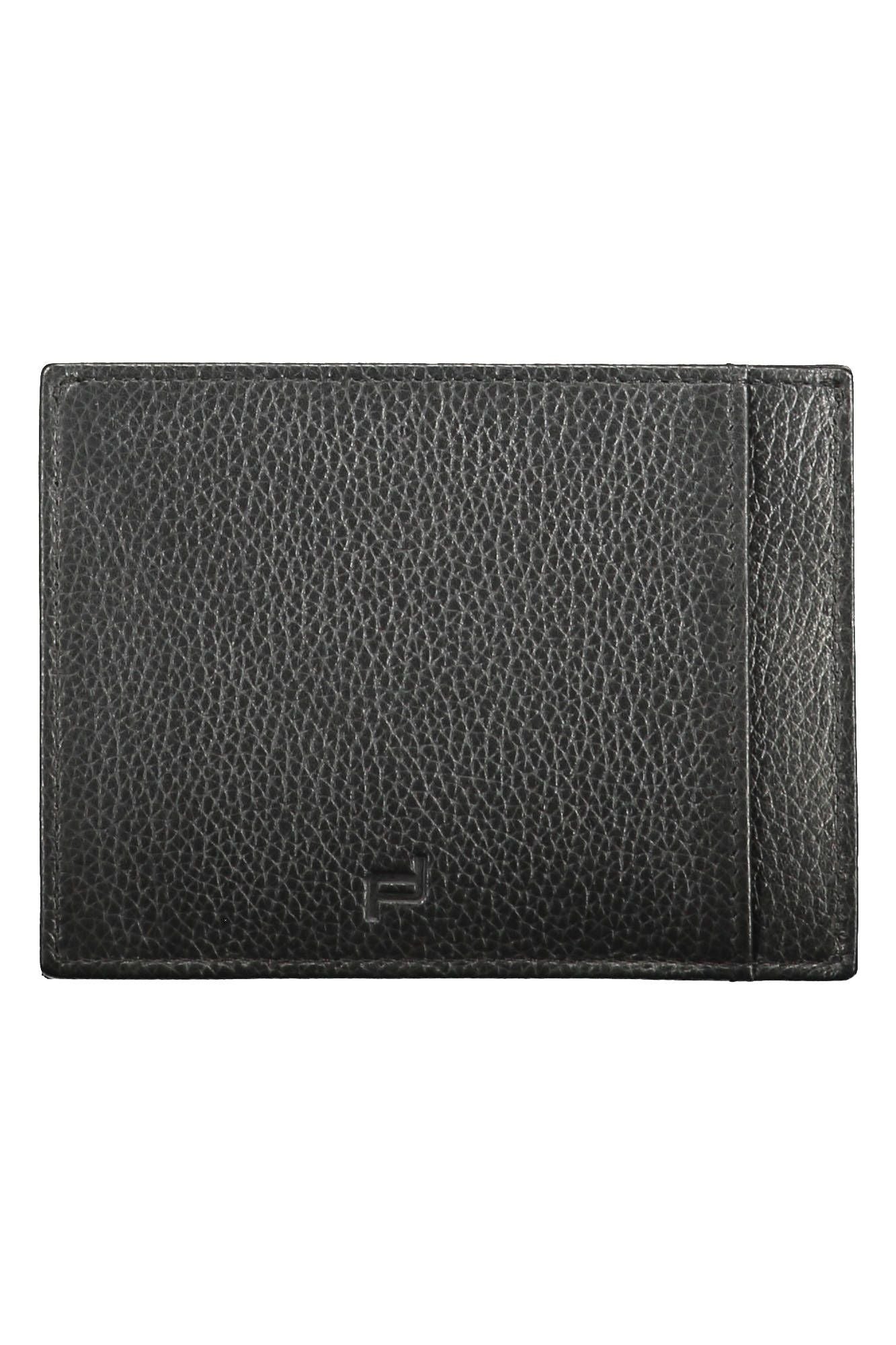 Sleek Leather Card Holder with RFID Blocker