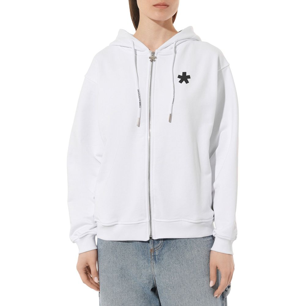 Chic Symbol Print Zip Hoodie