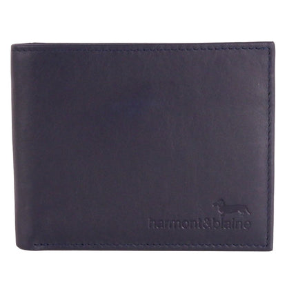 Elegant Blue Calfskin Leather Wallet