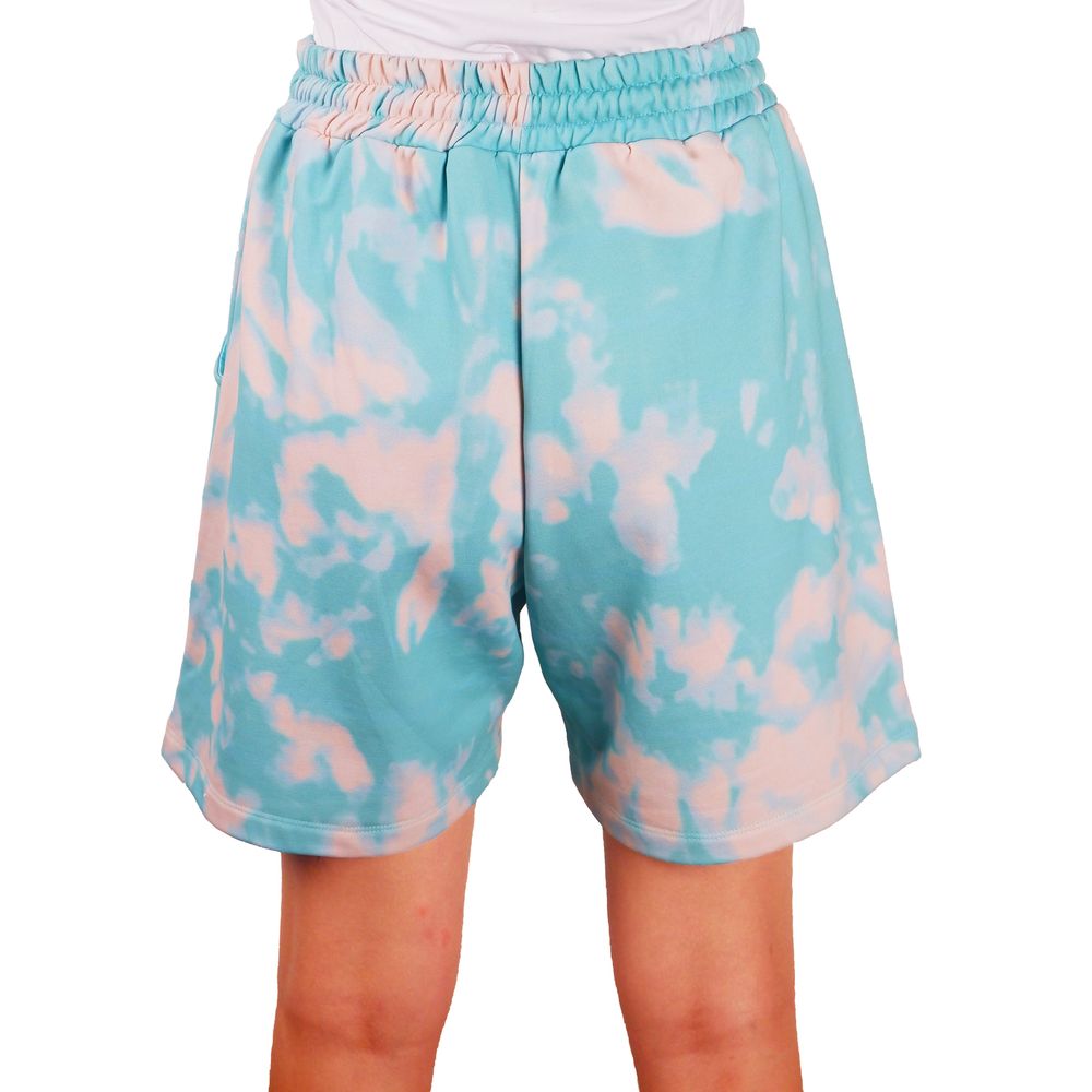 Chic Two-Tone Bermuda Shorts - Light Blue