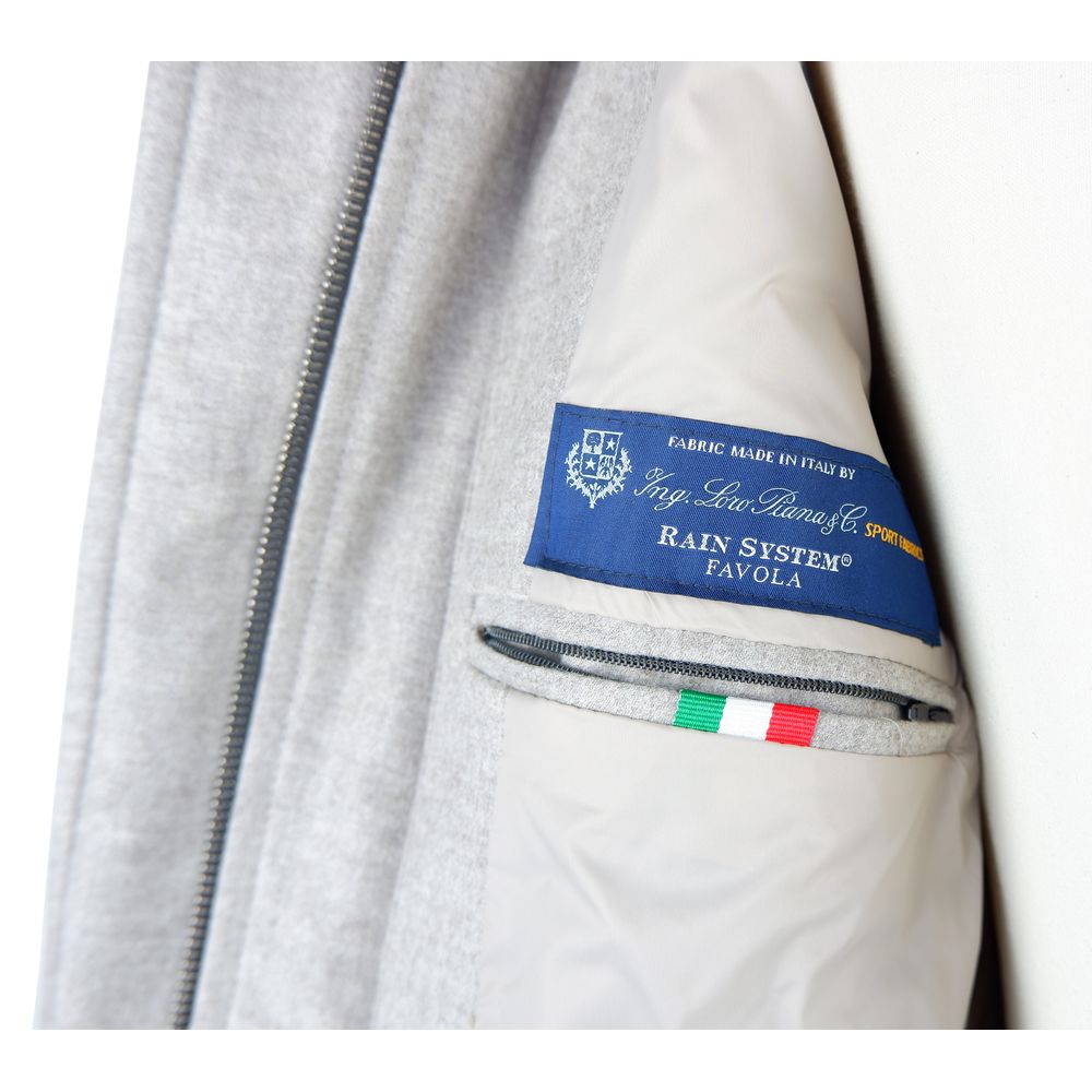 Italian Wool-Cashmere Blend Gray Jacket