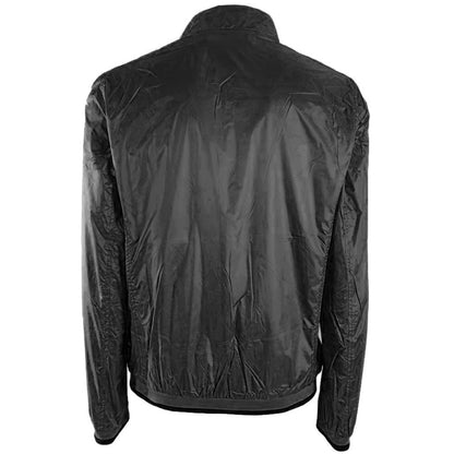 Sleek Black Nylon Men's Jacket