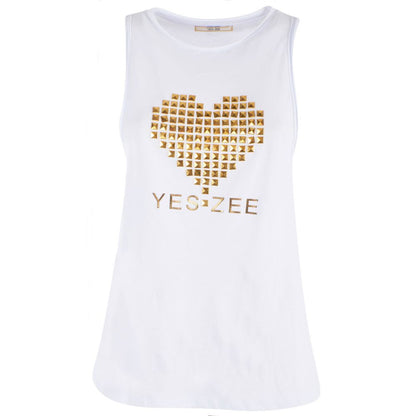 Studded Cotton Tank Top - Chic Summer Essential