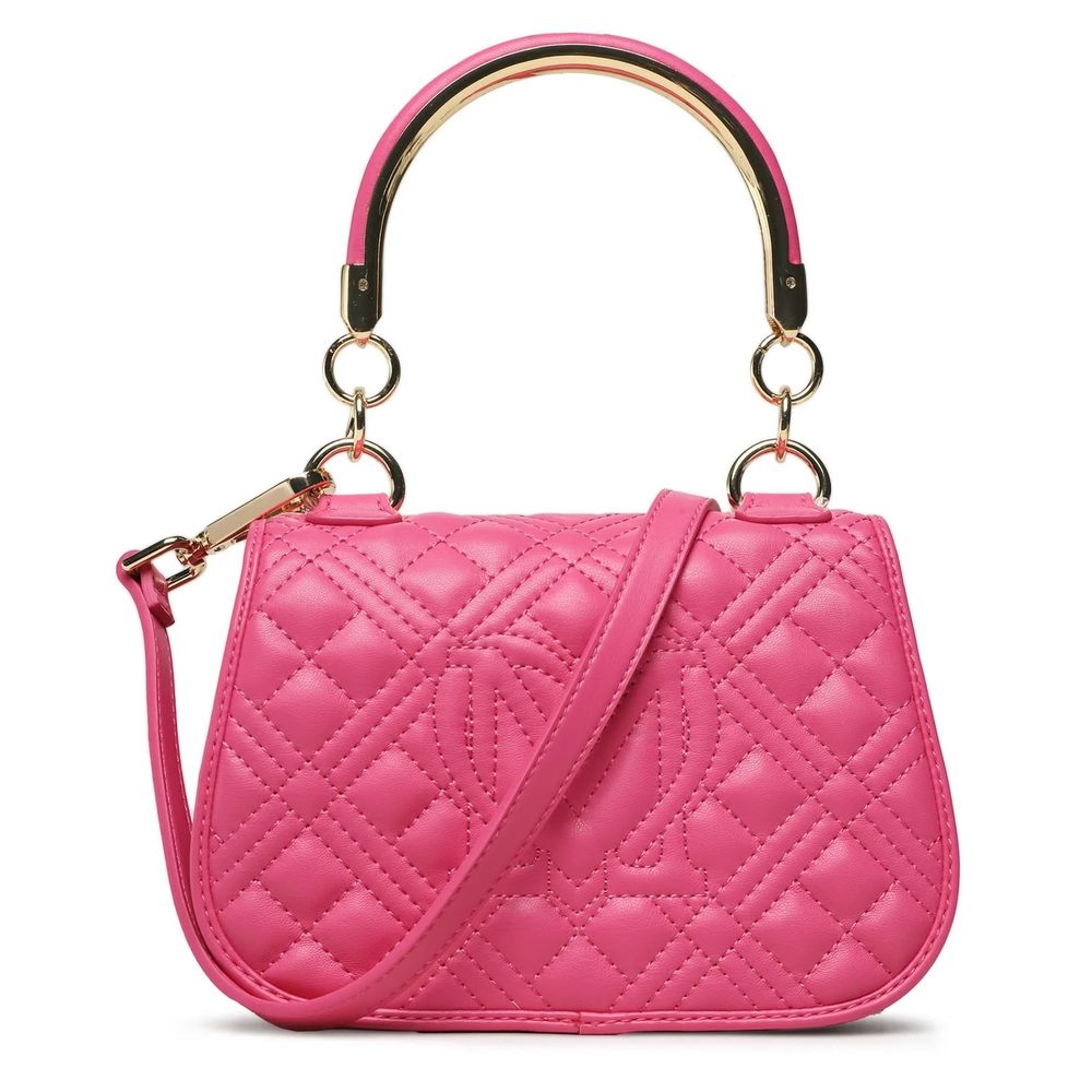 Fuchsia Quilted Crossbody Luxury Handbag