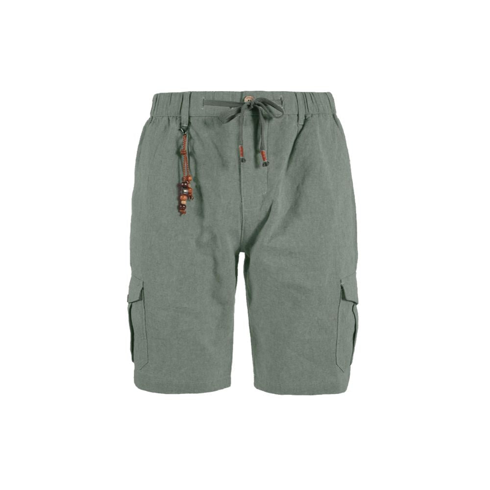 Chic Green Cargo Bermuda Shorts