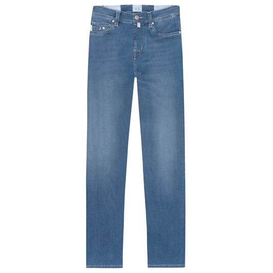 Elevated Essentials: Chic Men's Light Blue Jeans