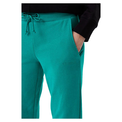 Chic Green Cotton Drawstring Pants