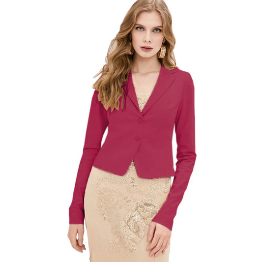 Elegant Fuchsia Blazer Jacket