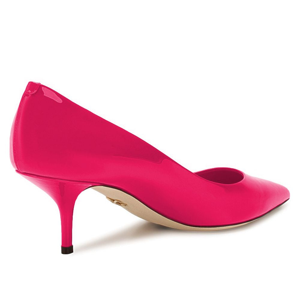 Elegant Fuchsia Patent Calfskin Pumps