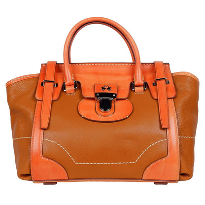 Orange Leather Handbag