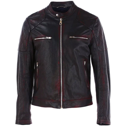Black Leather Di Capra Jacket