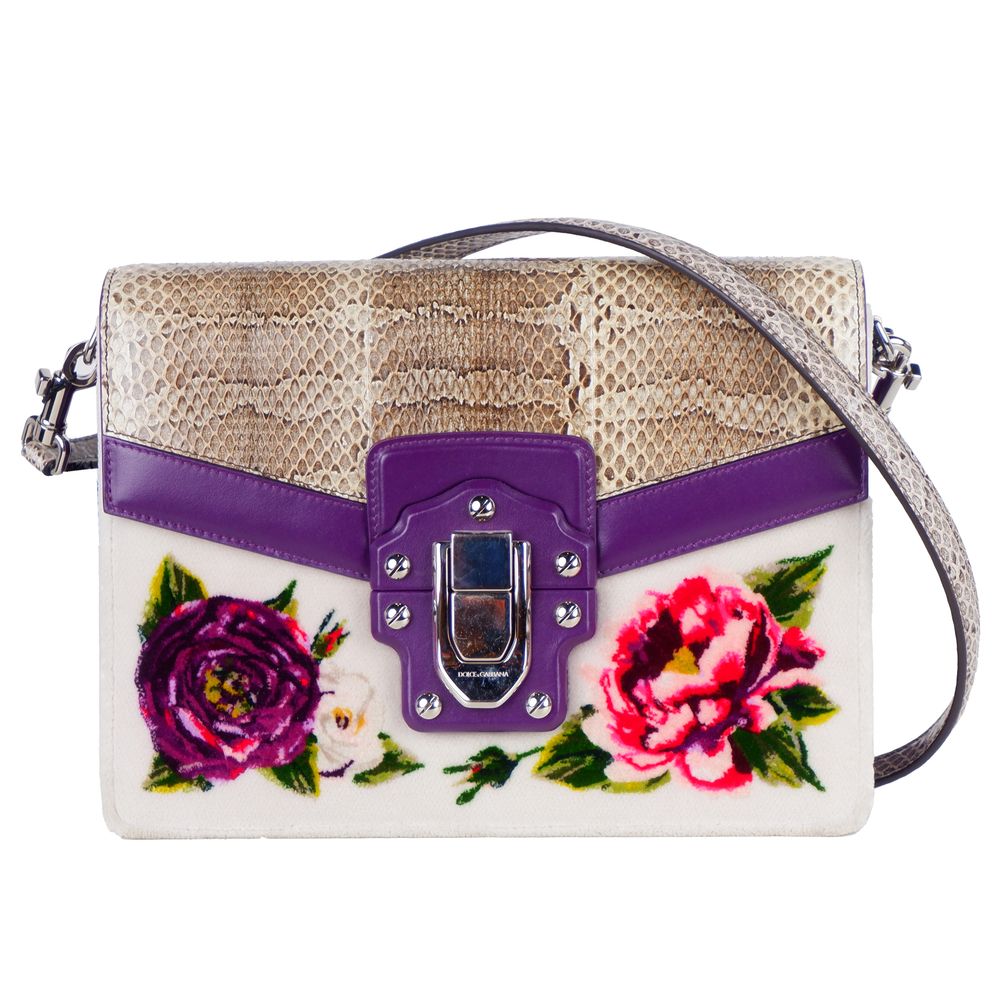 Multicolor Leather Di Calfskin Crossbody Bag