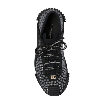 Black Cotton Sneaker