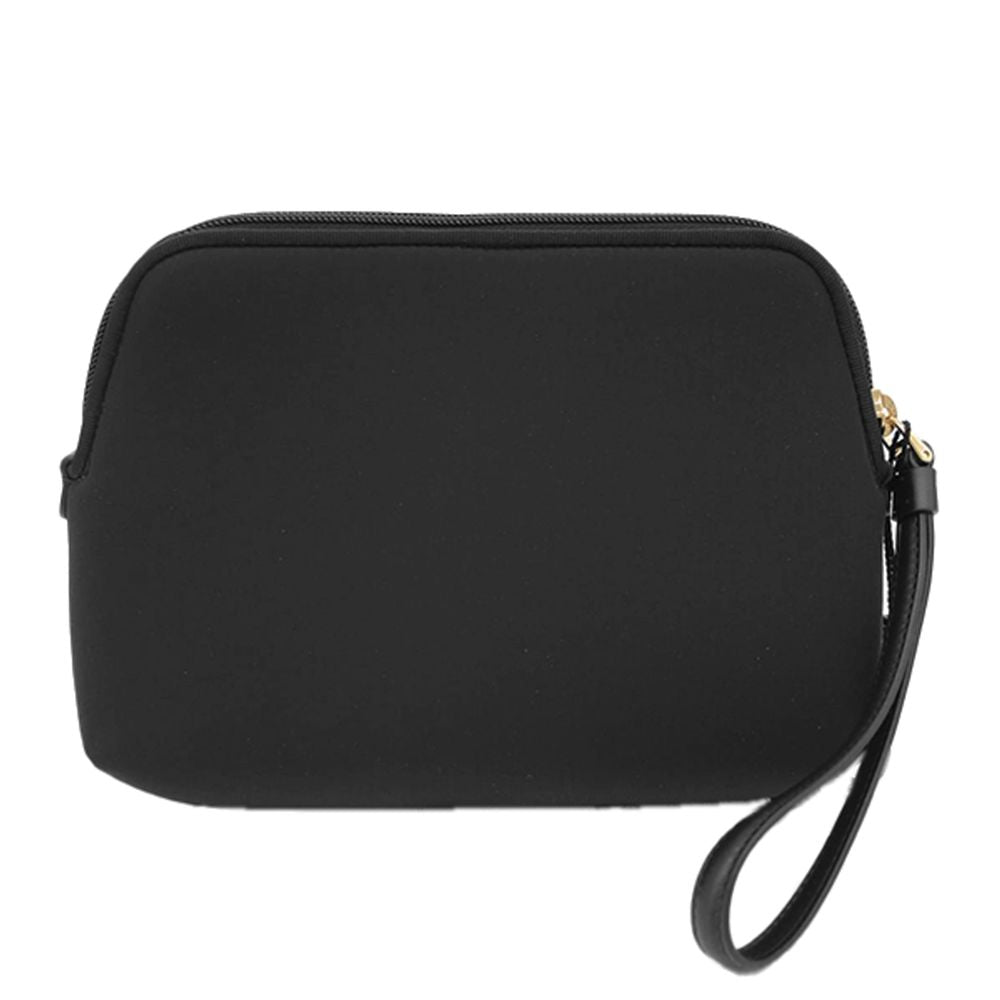 Black Neoprene Clutch Bag