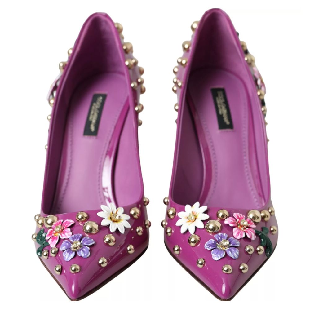 Purple Leather Di Calfskin Pump