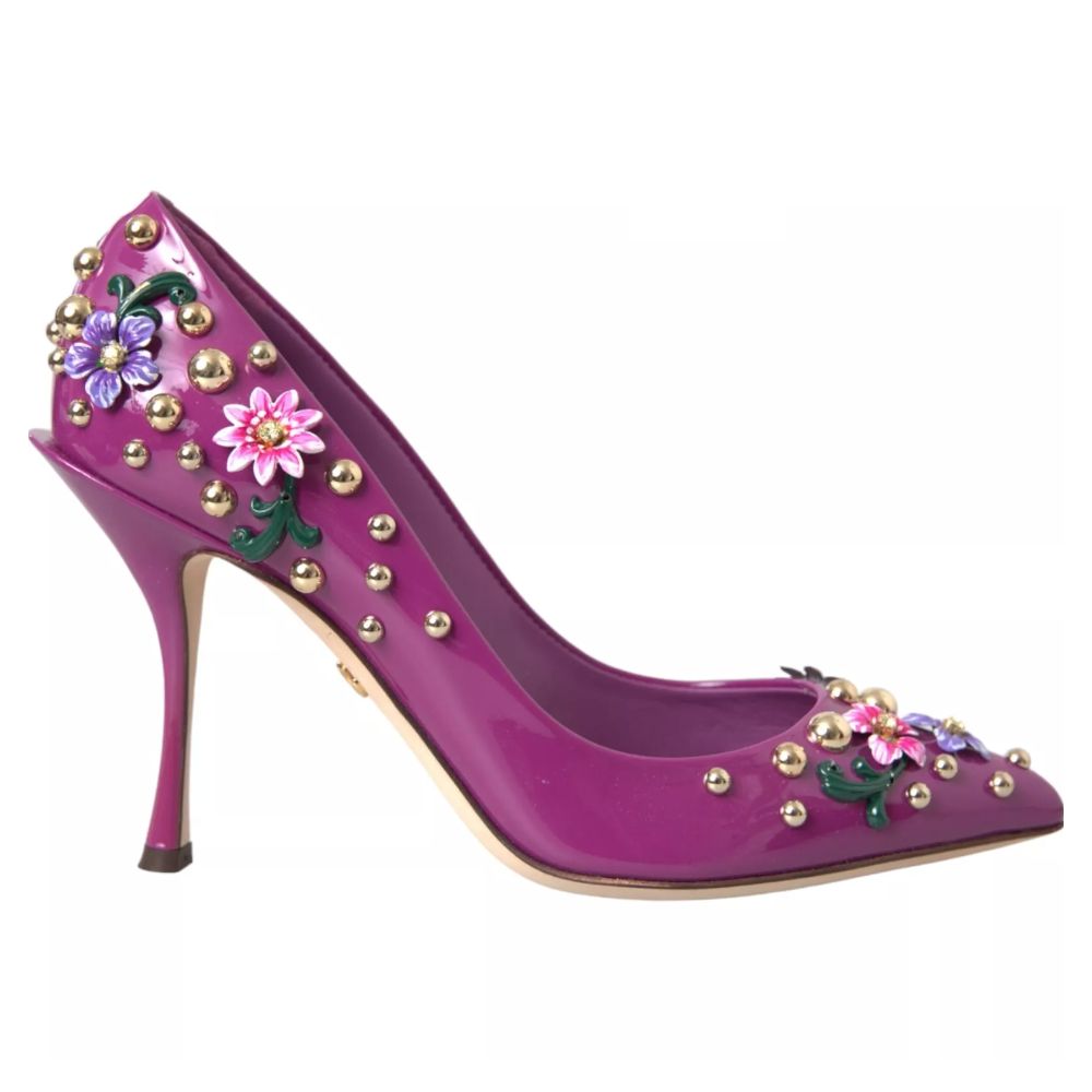 Purple Leather Di Calfskin Pump