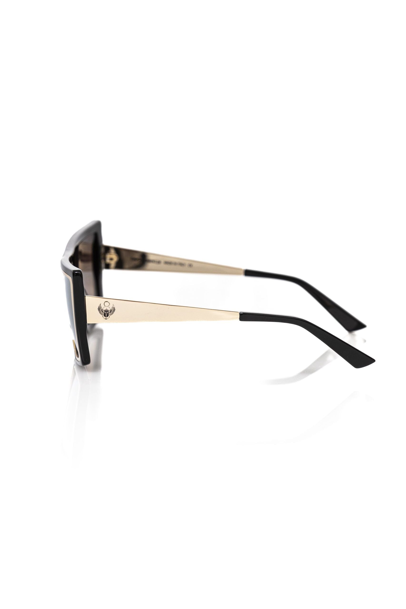 Elegant Black and Gold Square Sunglasses