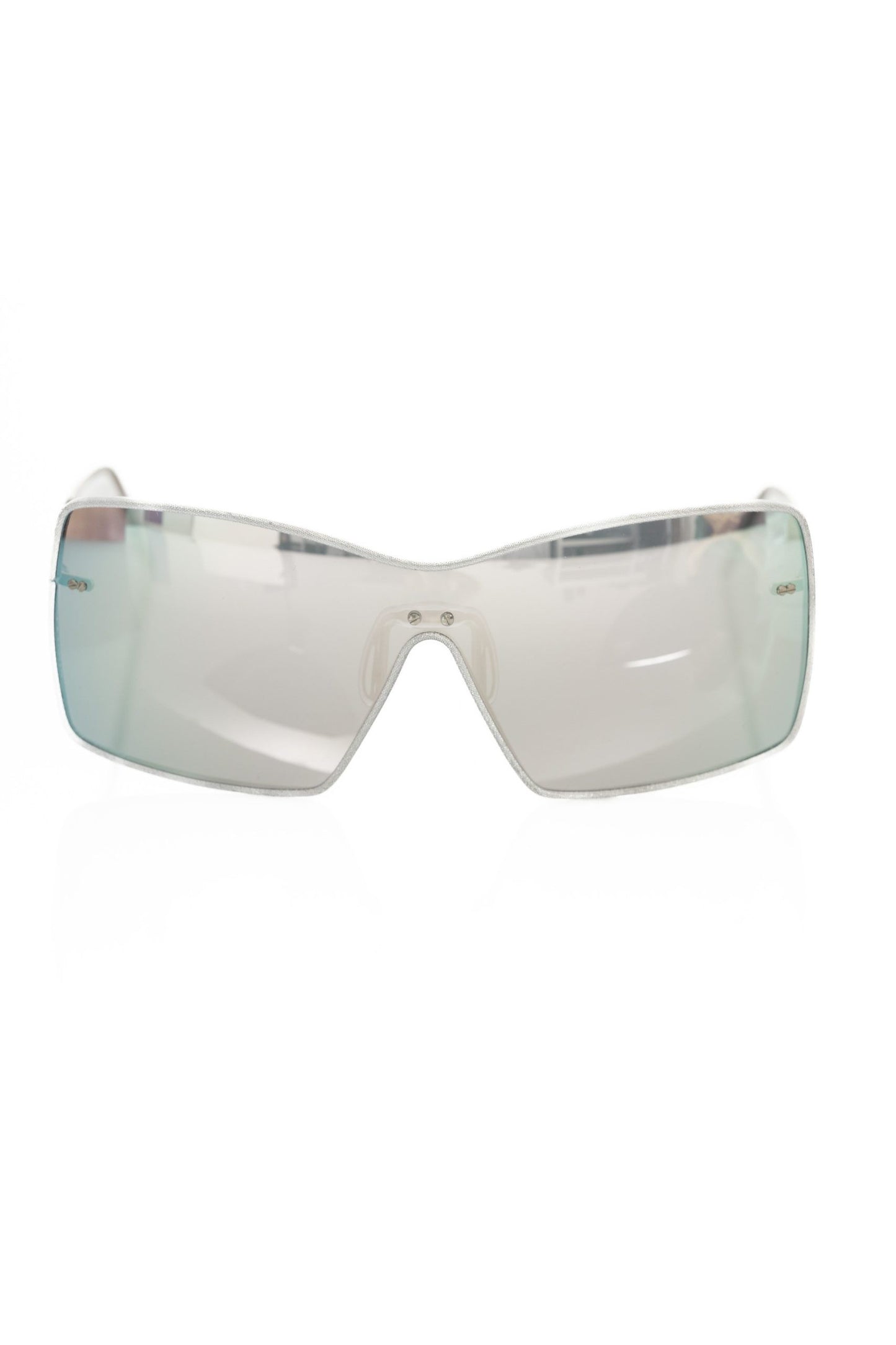 Sleek Silver Shield Sunglasses