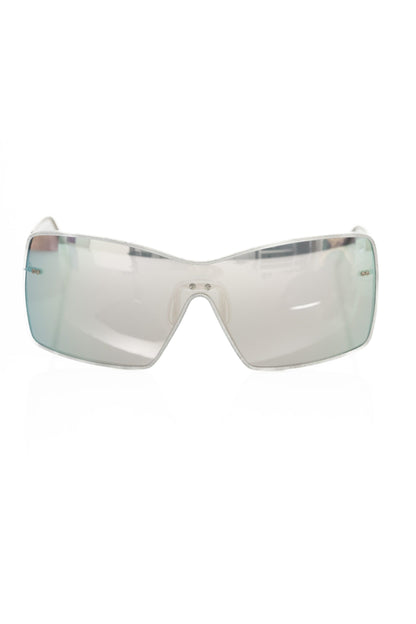 Sleek Silver Shield Sunglasses