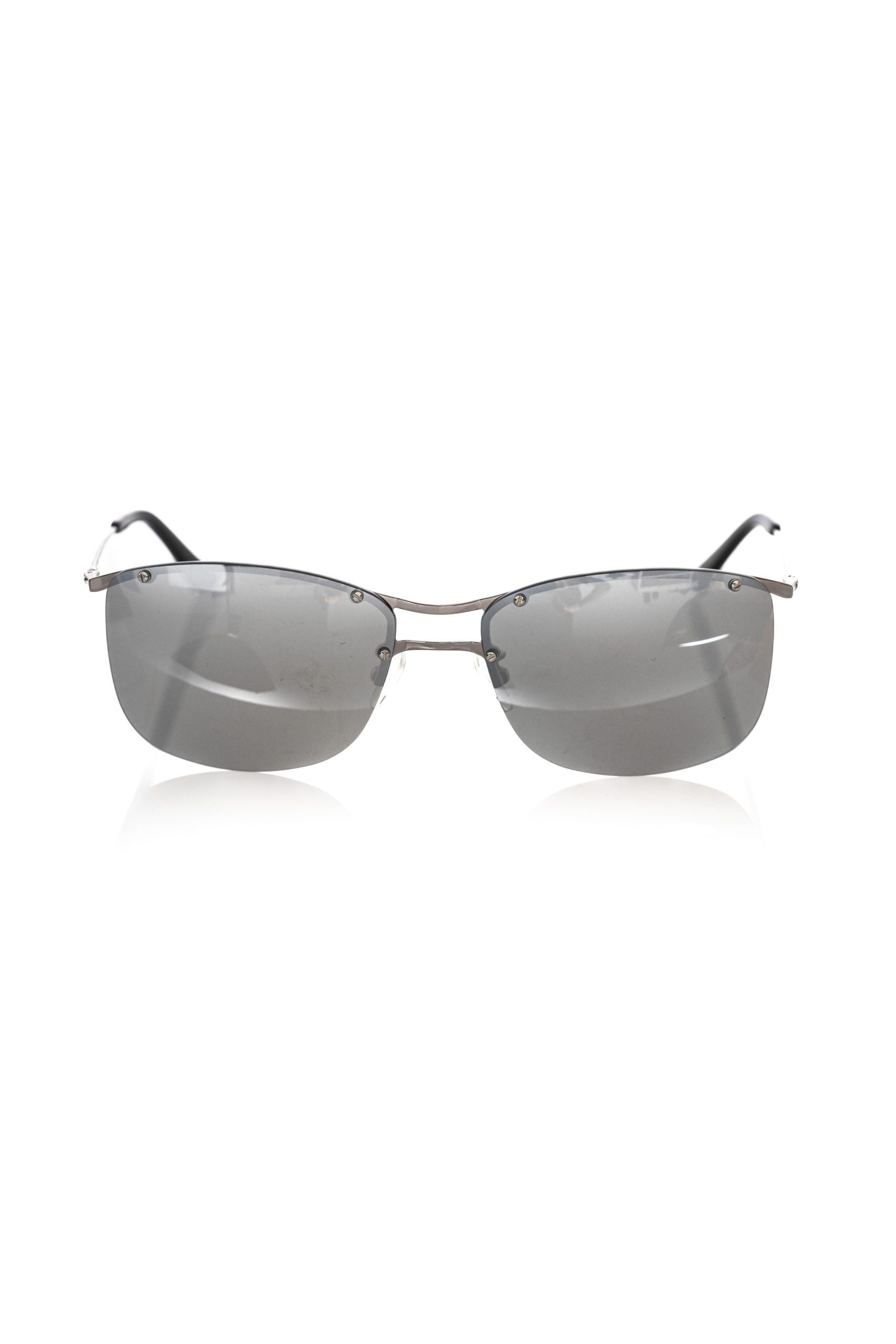 Sleek Silver Clubmaster Sunglasses