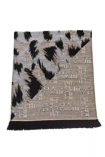 Chic Animalier Wool-Blend Scarf