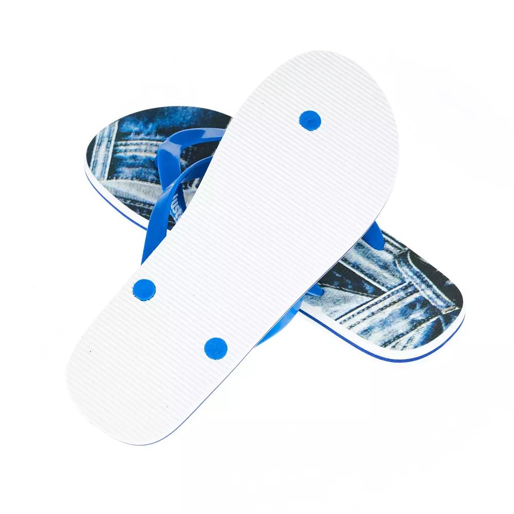 Trendy Light Blue Flip Flops for Men