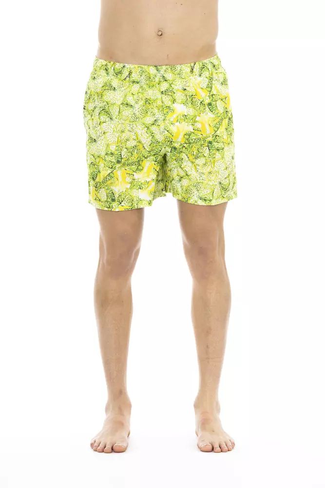 Tropical Print Swim Trunks