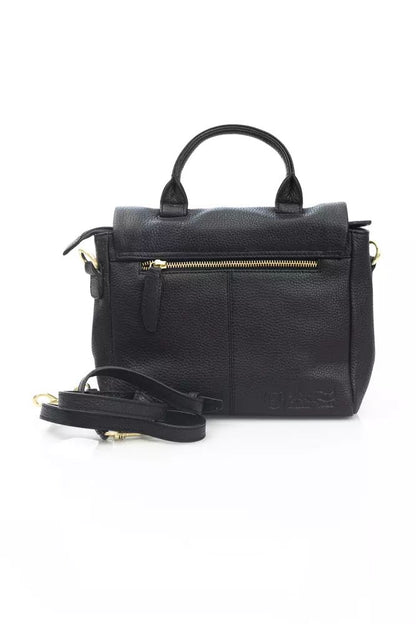 Elegant Black Leather Crossbody Bag