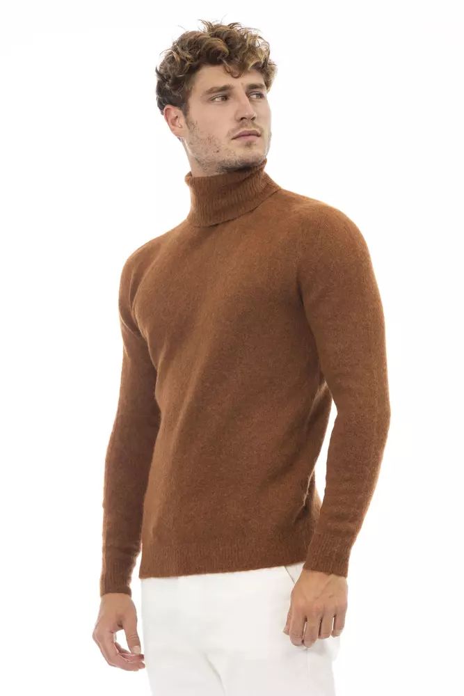 Elegant Turtleneck Alpaca Blend Sweater