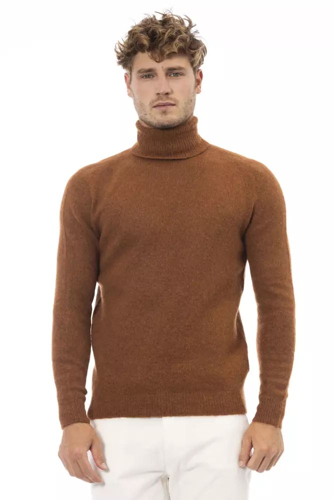 Elegant Turtleneck Alpaca Blend Sweater