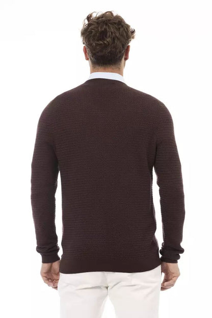 Classic V-Neck Merino Wool Sweater - Sumptuous Brown