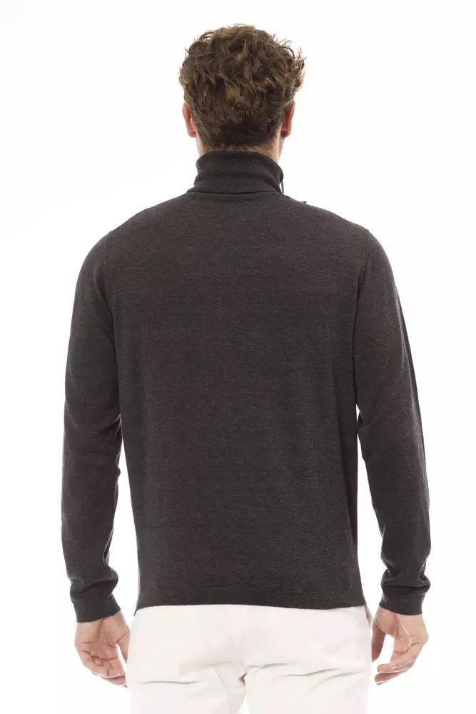 Elegant Turtleneck Sweater in Rich Brown