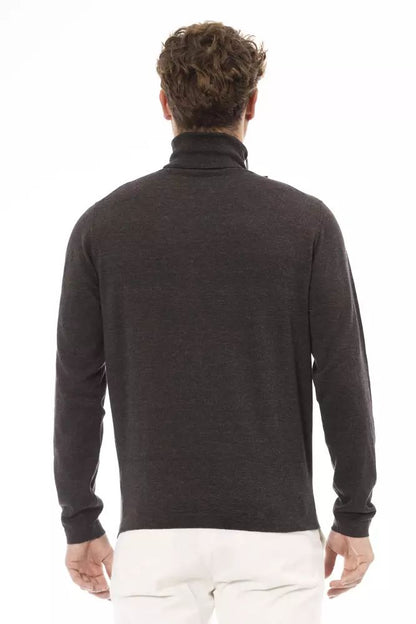 Elegant Turtleneck Sweater in Rich Brown