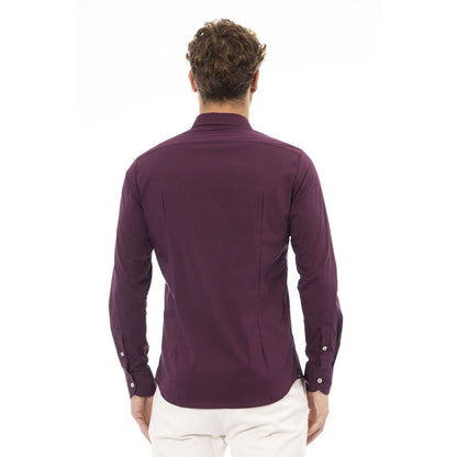 Elegant Italian-Crafted Red Shirt for Men