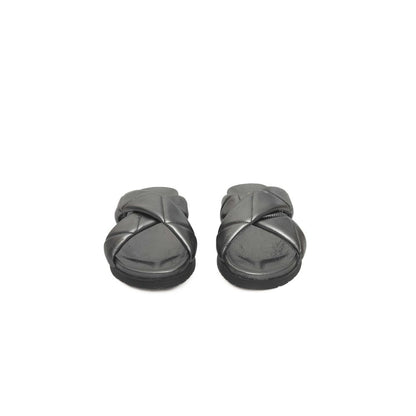 Gray Sheepskin Sandal