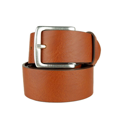 Elegant Cognac Leather Belt for Men