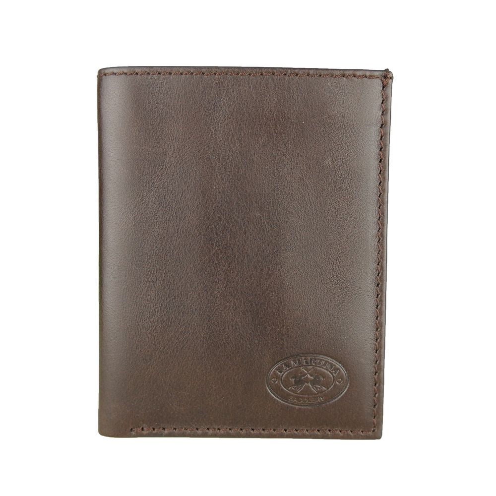 Elegant Dark Brown Leather Passport Holder