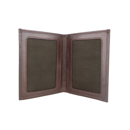 Elegant Dark Brown Leather Passport Holder