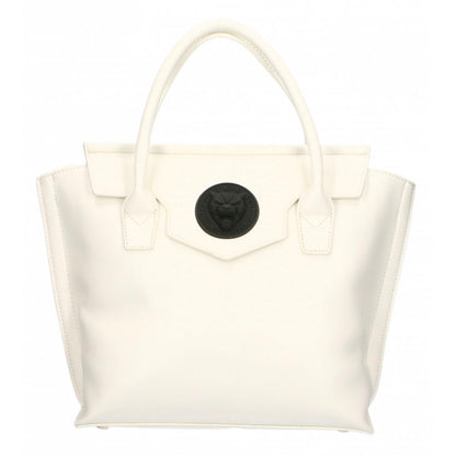 Elegant White Handbag With Magnetic Closure