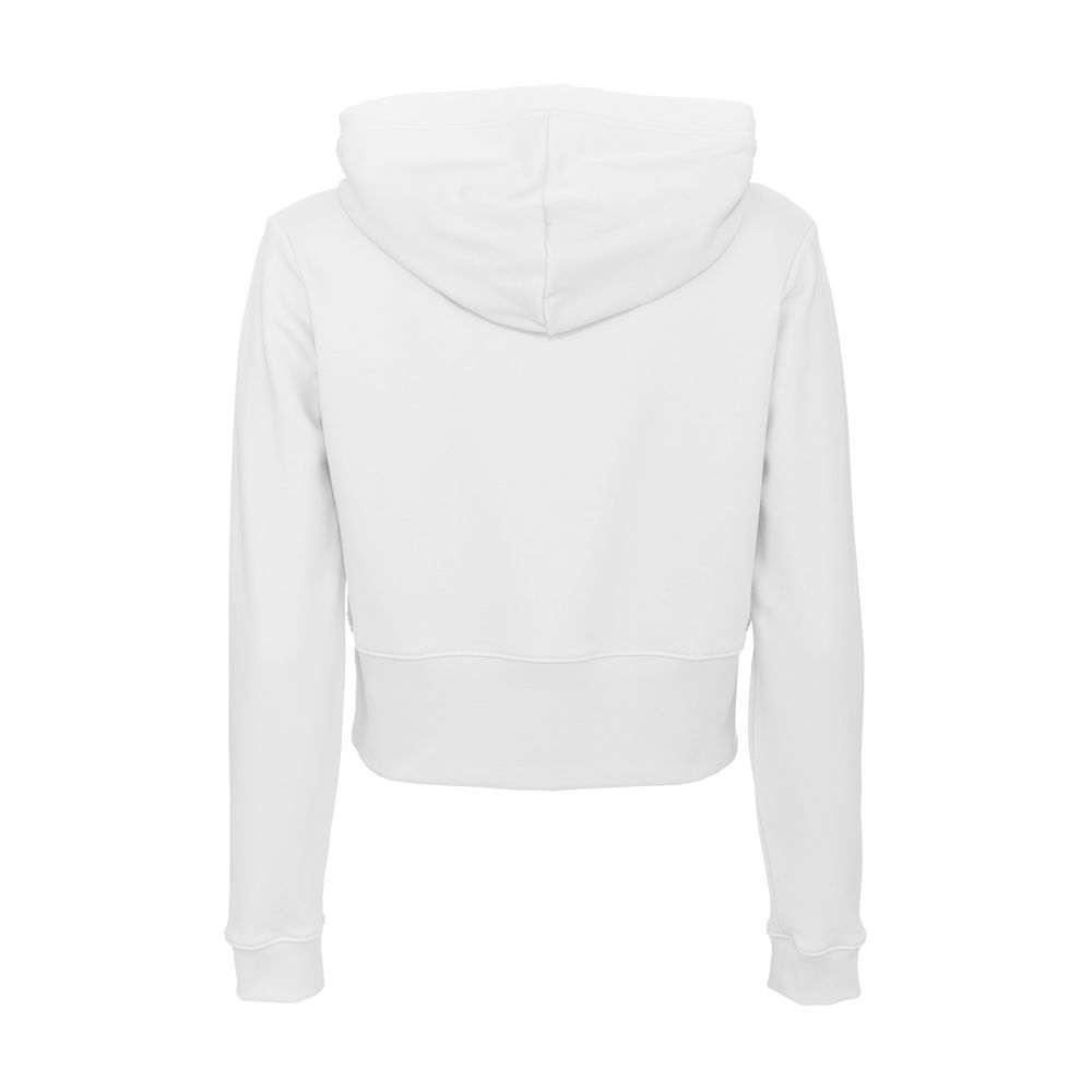 Dazzling Rhinestone Logo White Hoodie