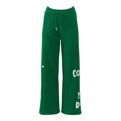 Chic Cotton Track Pants with Dual Logo Detailing