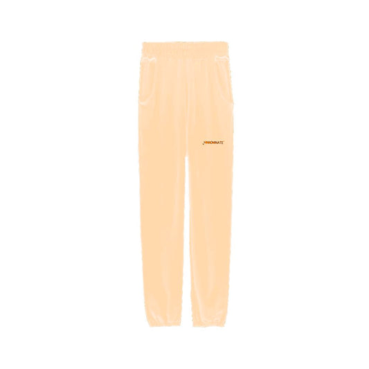 Chic Pink Cotton Sweatpants with Side Openings