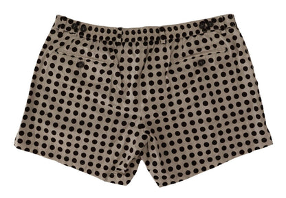 Elegant Polka Dot Cotton Shorts