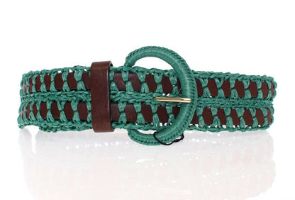 Enchanting Corset-Style Woven Raffia Belt