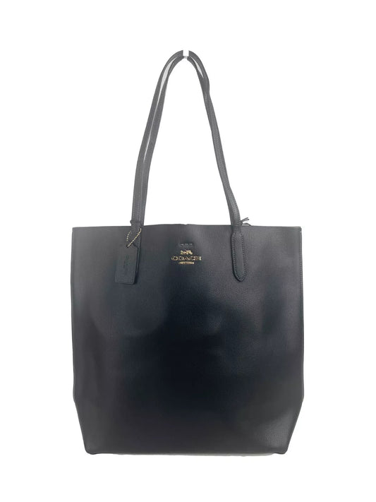 Thea Tote Shoulder Purse Leather Bag Black
